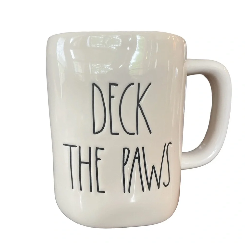 Rae Dunn “Deck the Paws” coffee mug